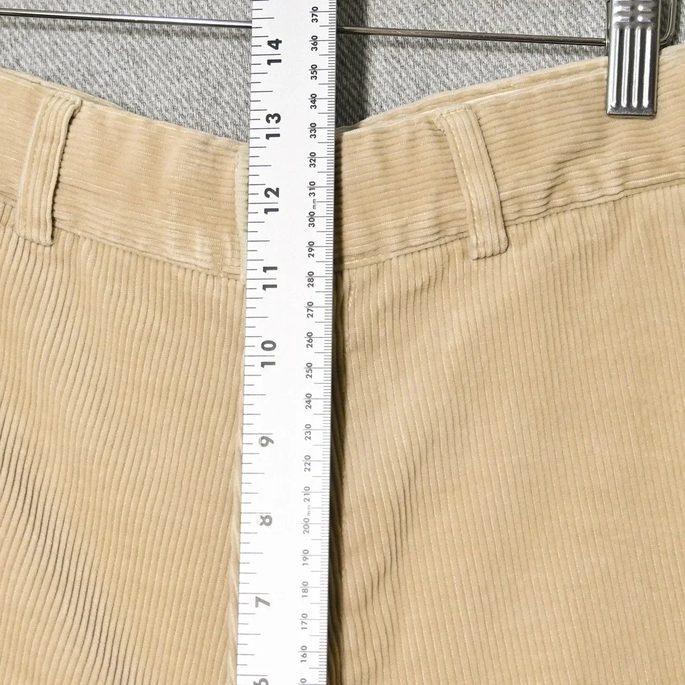 Polo Ralph Lauren Corduroy Shorts Mens 31 Pleated Tan Vintage Preppy Flaws